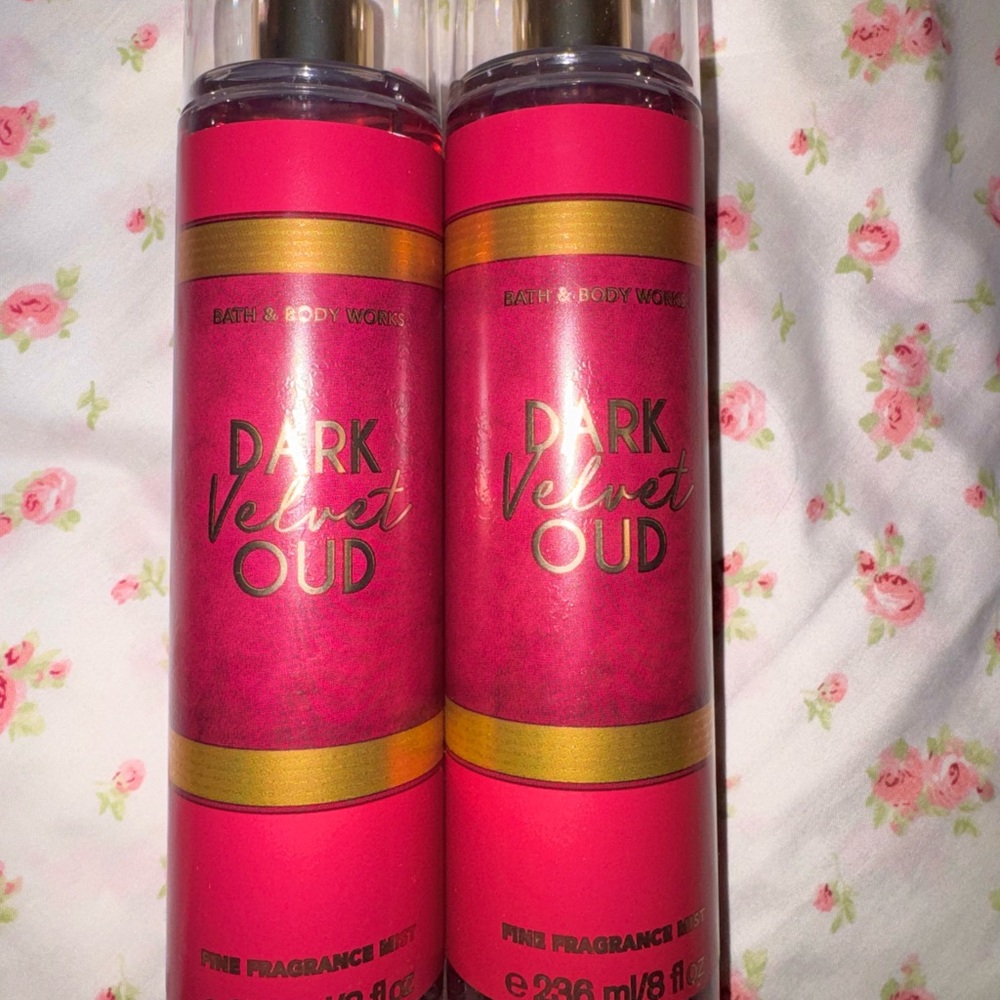 Bath & Body Works Dark Velvet Oud Fine Fragrance Mist - Pink & Gold